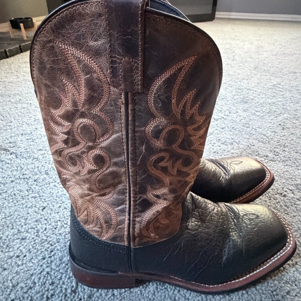 Laredo Topeka Western Boots - Men's Sz. 11D - Two-Tone Design - New WO Box - Picture 6 of 13